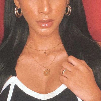 TRIPLE HOOP EARRINGS Gold