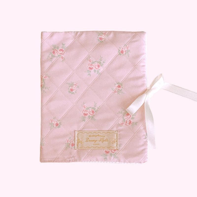 Dreamy-Lights（ドリーミーライツ）の「シャビーローズブックカバー - pink（雑貨/ステーショナリー）」