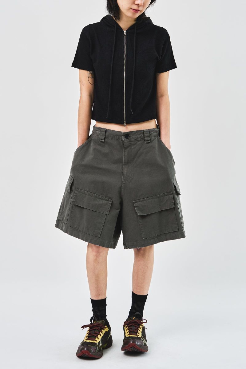 Style Rip Cargo Half Pants (2color)