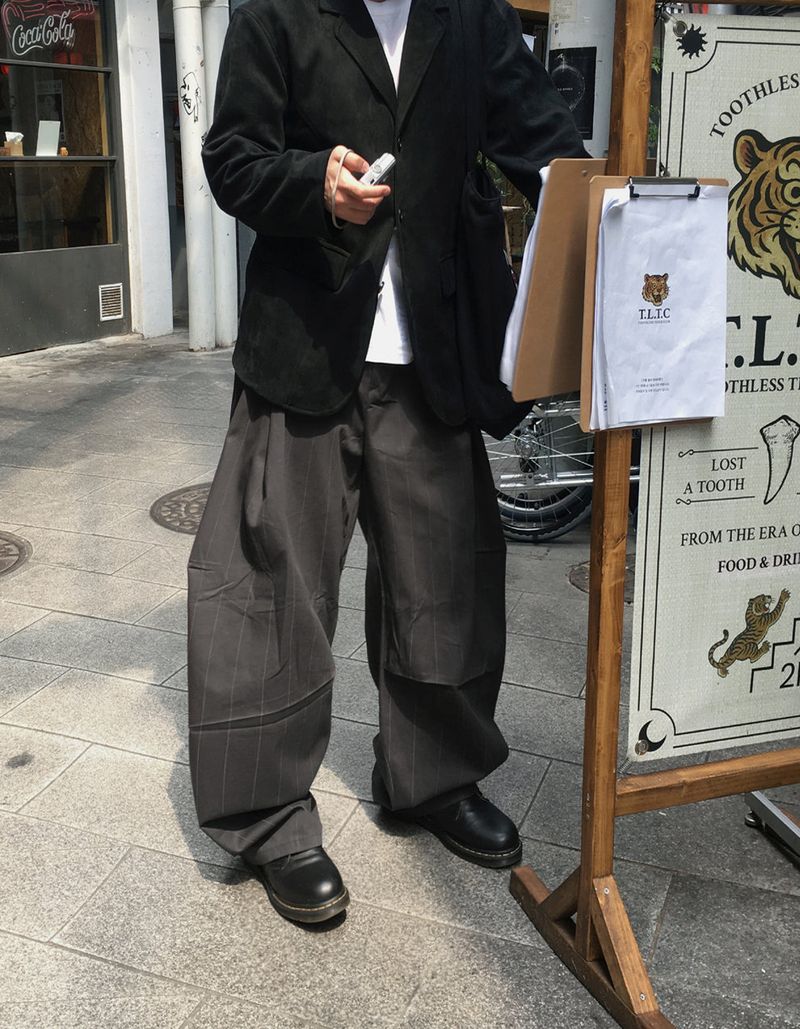 HOLY IN CODE（ホーリーインコード）の「No.1394 L stripe curved wide PT (3color)（Pants）」