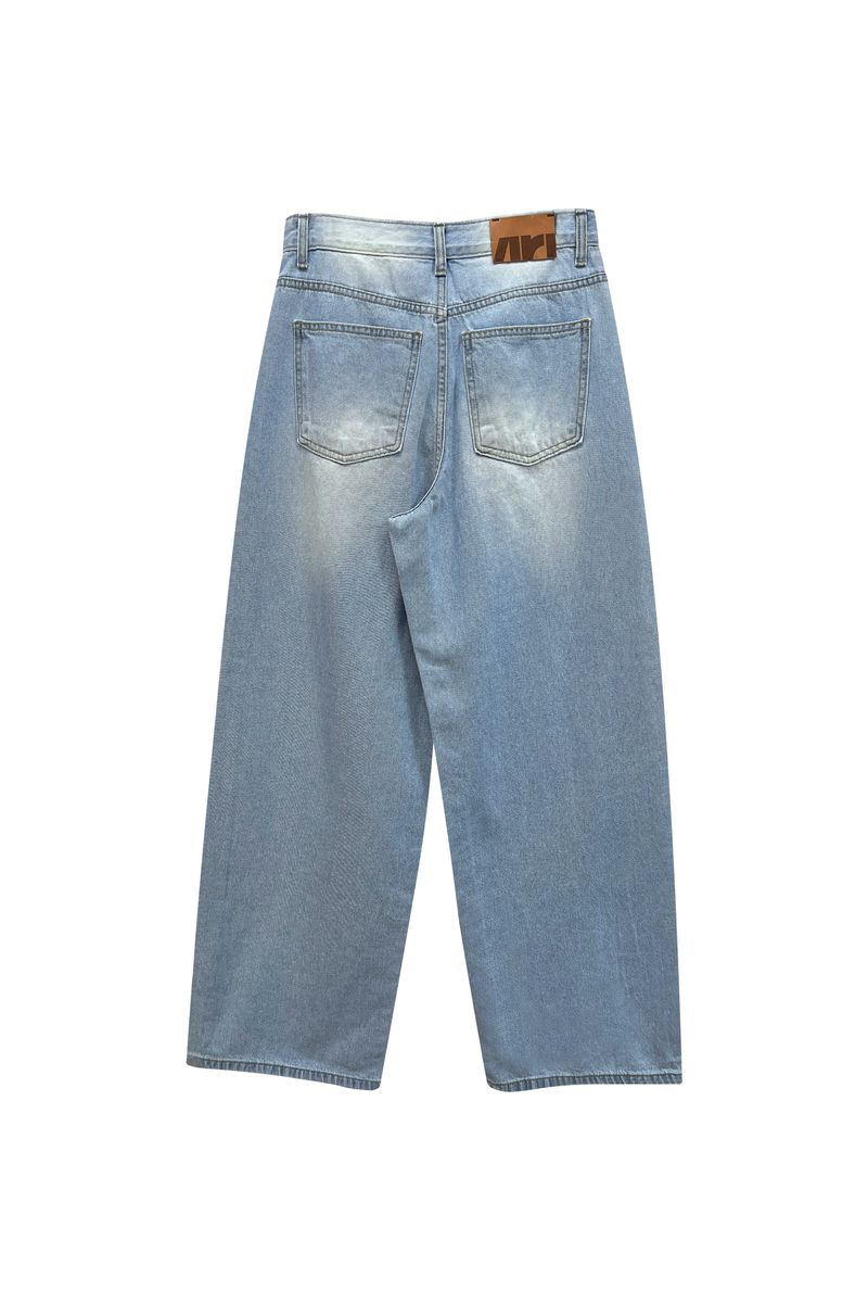 AZURE WIDE DENIM PANTS / SKY BLUE