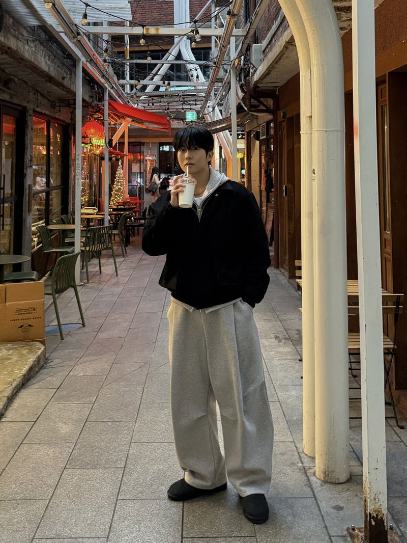 (fleece ver)アンバランストレーニングパンツ