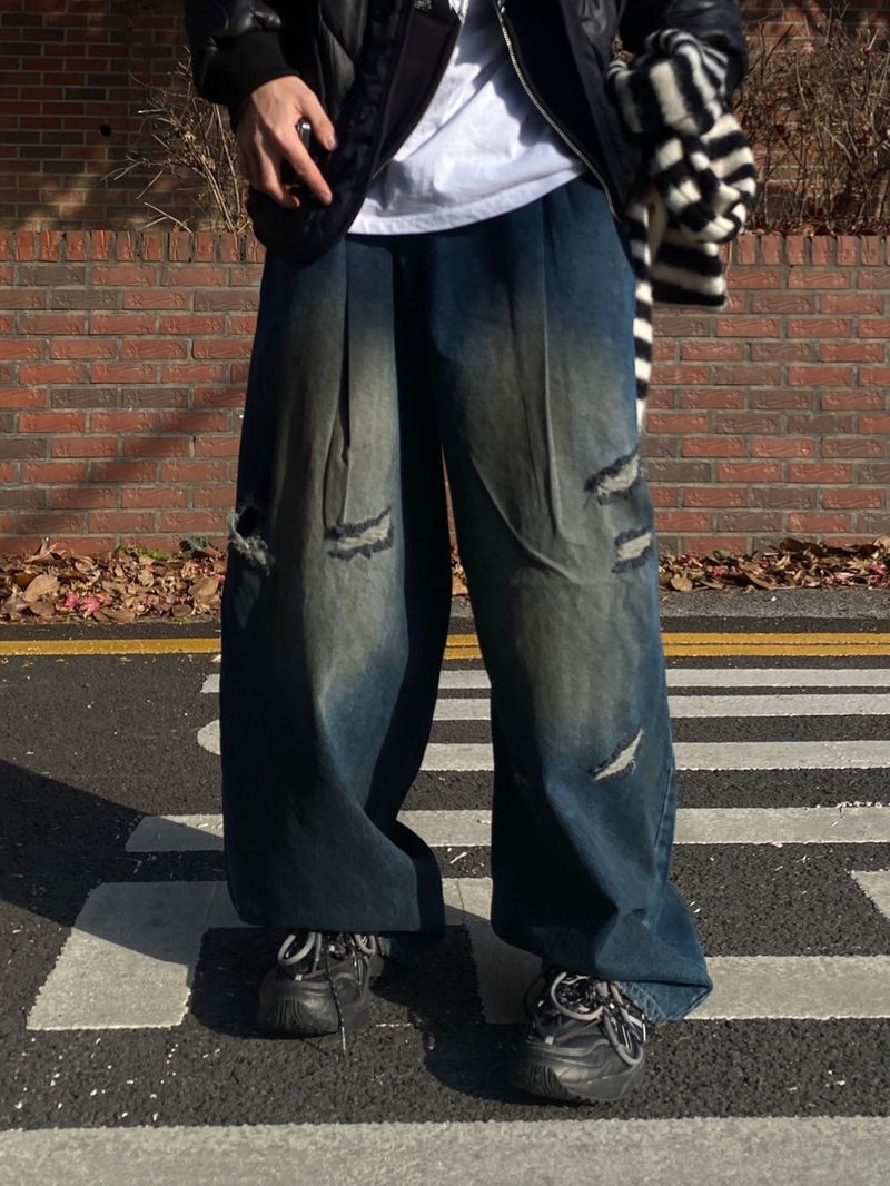 UNAIDUN(アネイダン)の「Lang Denim Balloon Wide Pants(Pants)」