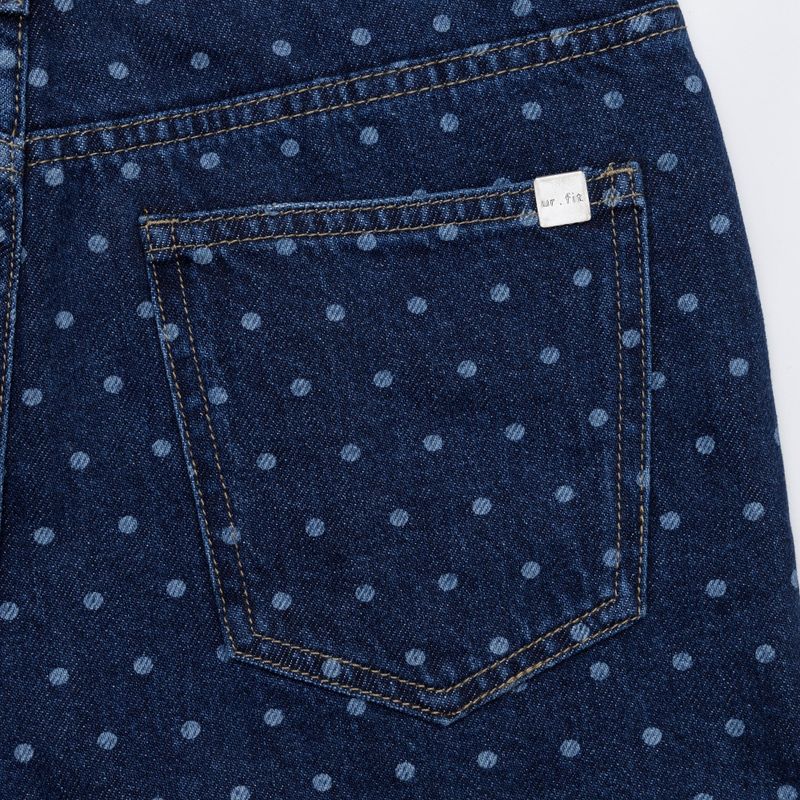 DARK BLUE DOT DENIM PANTS code 21100