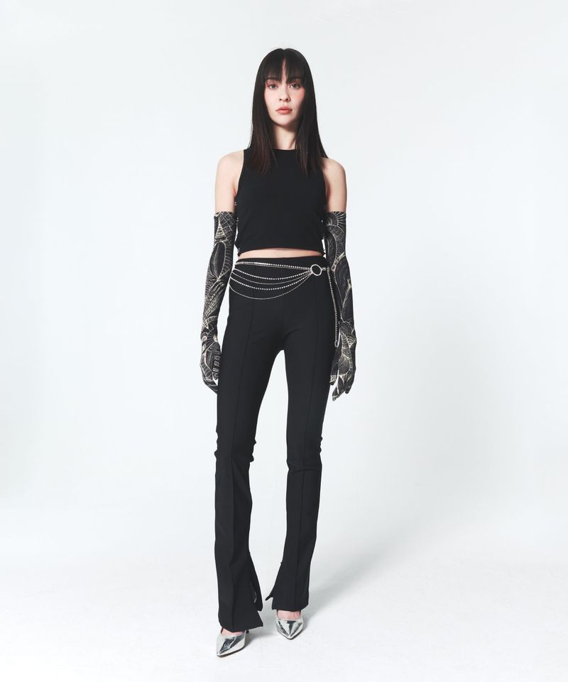 Hook N Eye Tank Top Black