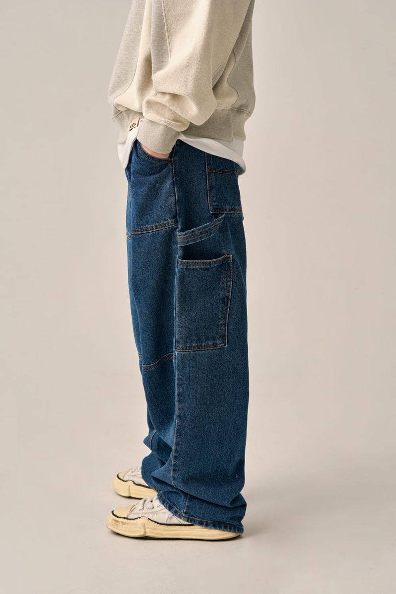 PATTERN LINE WORK PANTS