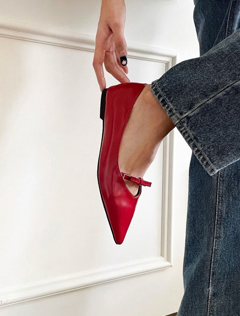 RIBBON MARYJANE STILETTO FLAT (4COLORS!)