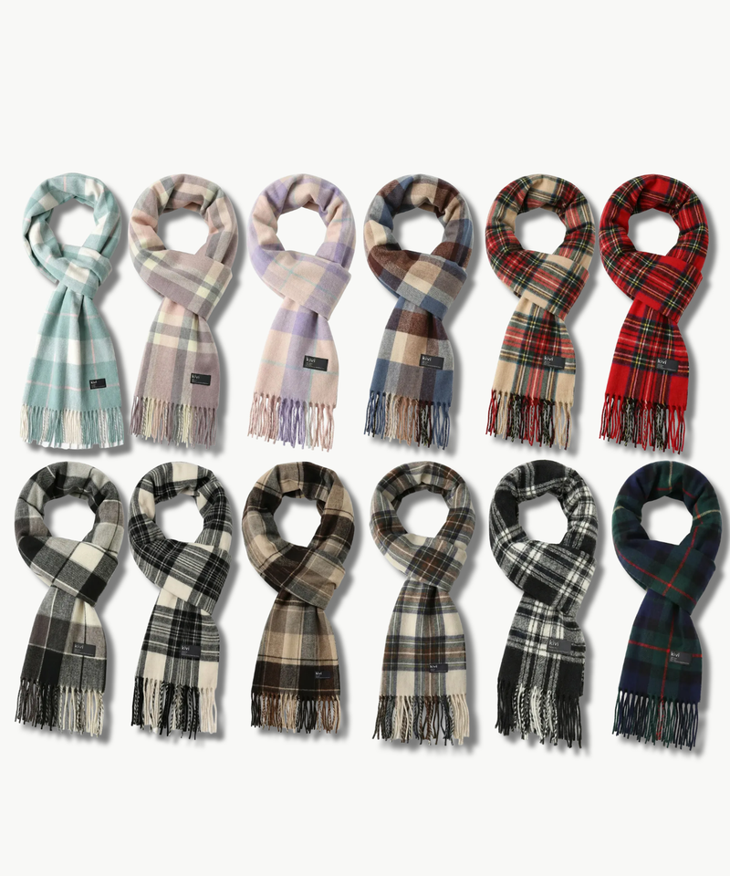 KIVI（キヴィ）の「チェックマフラーウィンタースカーフ (12color)（ファッション小物）」