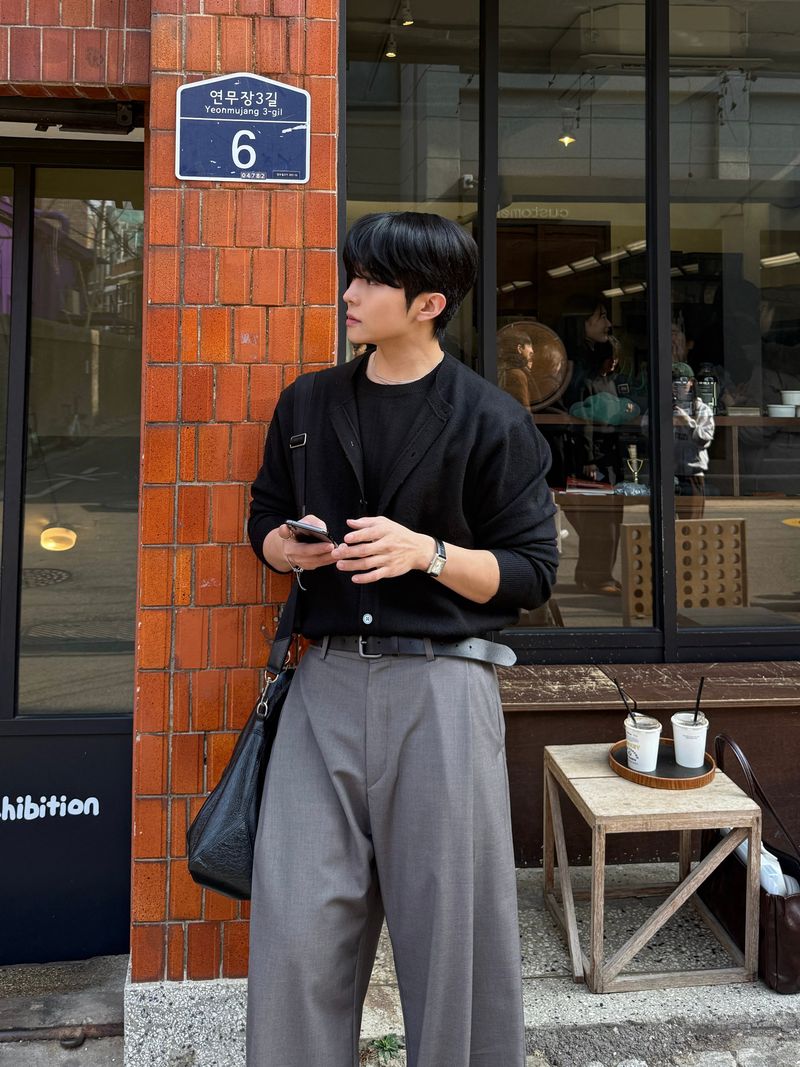Doom knit layered cardigan