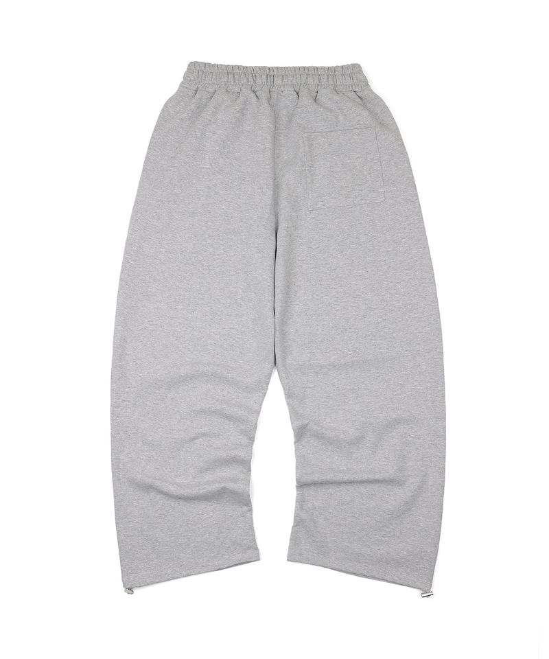 Lettering Big Logo Balloon Sweatpants - Gray