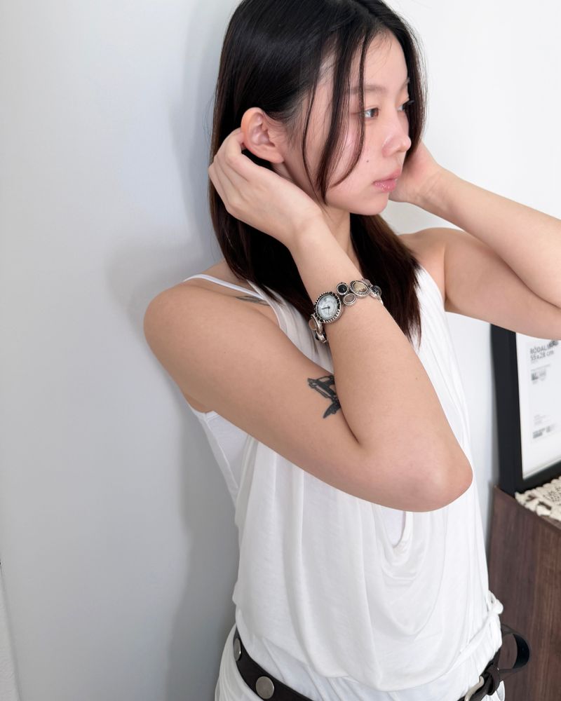 Dusty Pebble Stone Watch