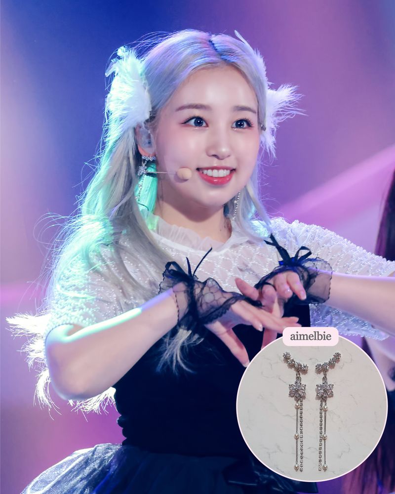 [IU Earring] Daisy Wing Earring - Longdrop (Silver color)