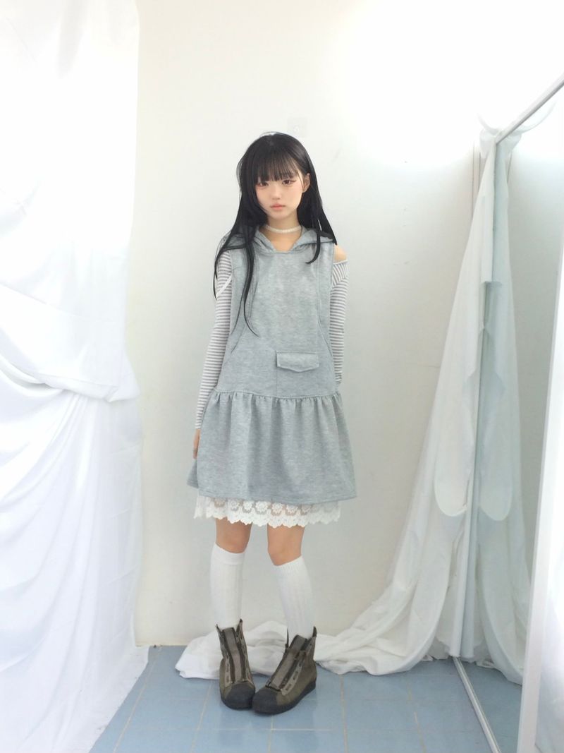 Pocket Flare Hooded Dress
