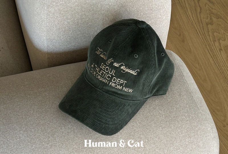 SEOUL CORDUROY BALL CAP / DEEP GREEN