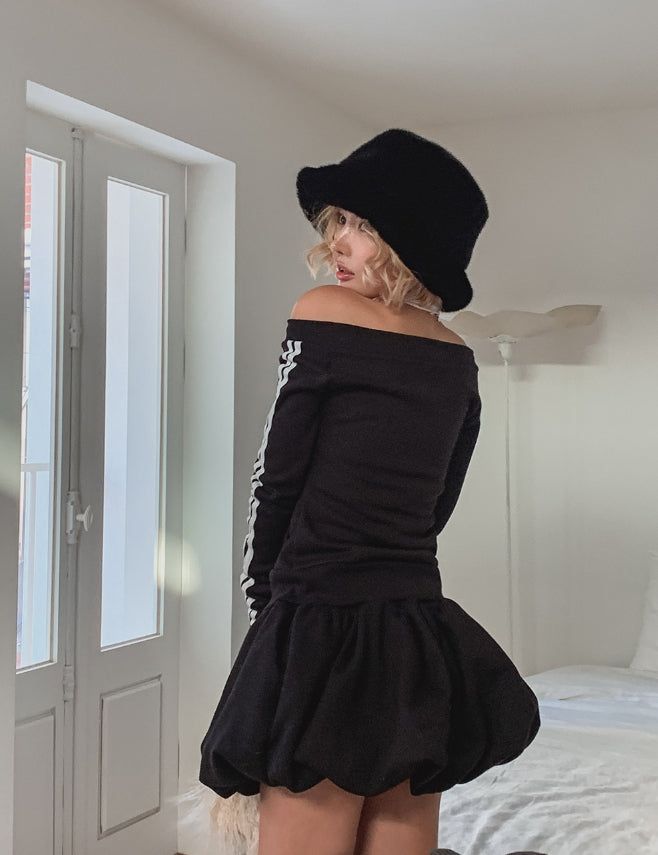 Chad Balloon Brushed Mini Skirt