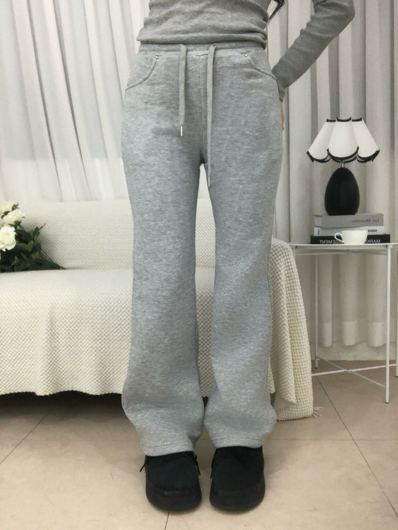 Silver Stud Bootcut Pants