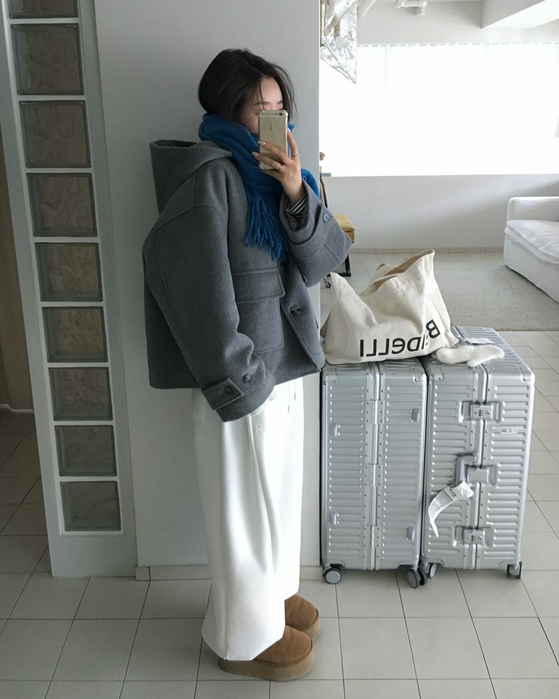 [ORIGINAL] CHILD HOOD WOOL SHORT COAT