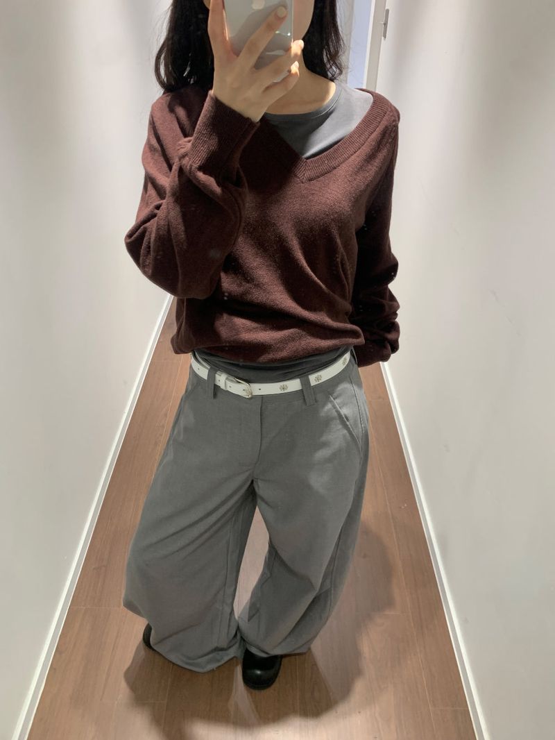 Backflip satin slacks (2color)