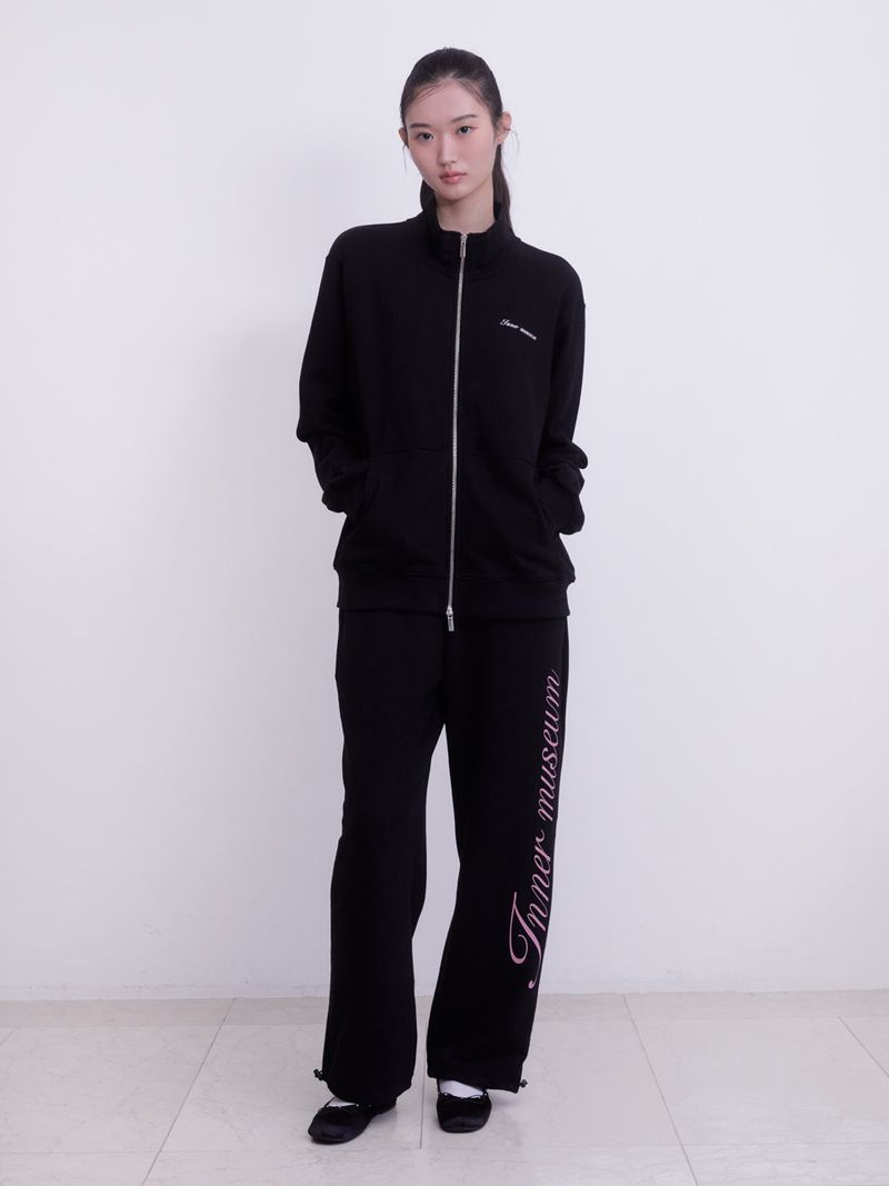 Inner Museum Lettering two-way Sweatpants (BLACK)