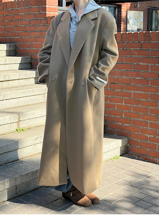 [Unisex] Max double long coat(2color)