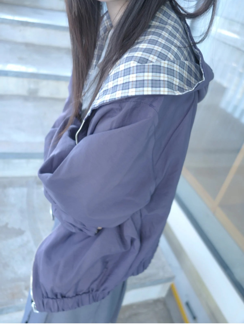crinkle reversible jacket