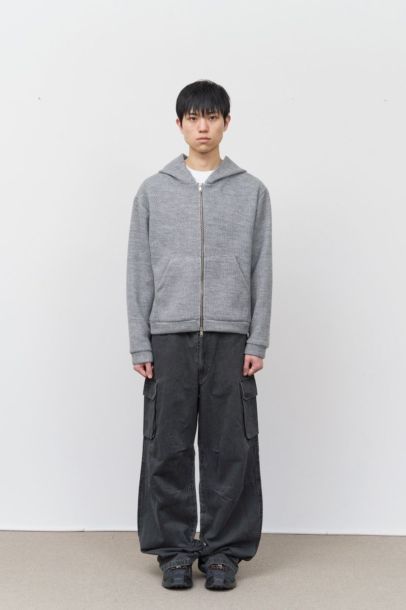 Wet Knitted Zip Hoodie