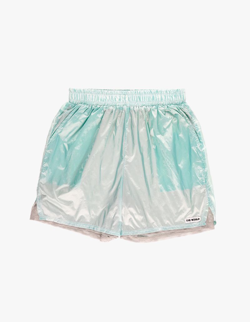 thewarld（ザワールド）の「 オペークメッシュレイヤードショートパンツ ミント（パンツ）」