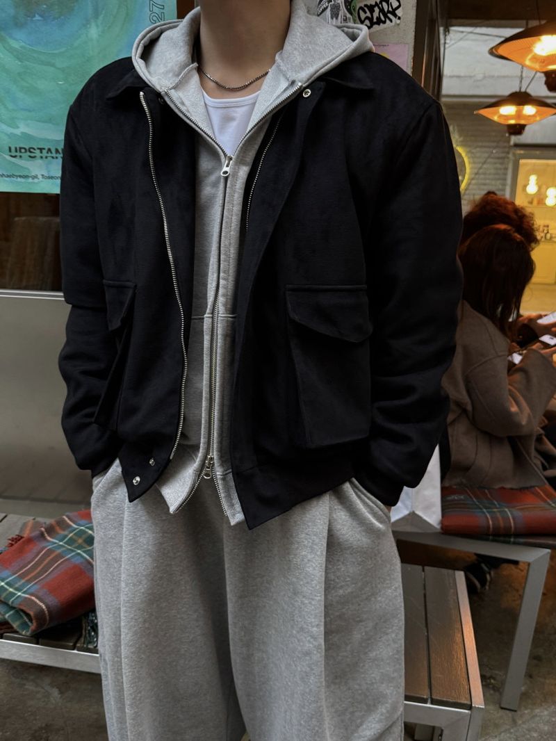 Mute suede cropped jacket
