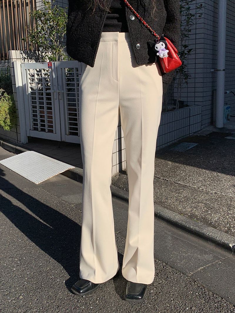[MADE] [Wool Napping] Winter Warm Long Bootcut Slacks