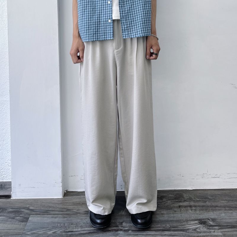 FADE MEET（フェードミート）の「Mist Silver Pleated Pants（Pants）」