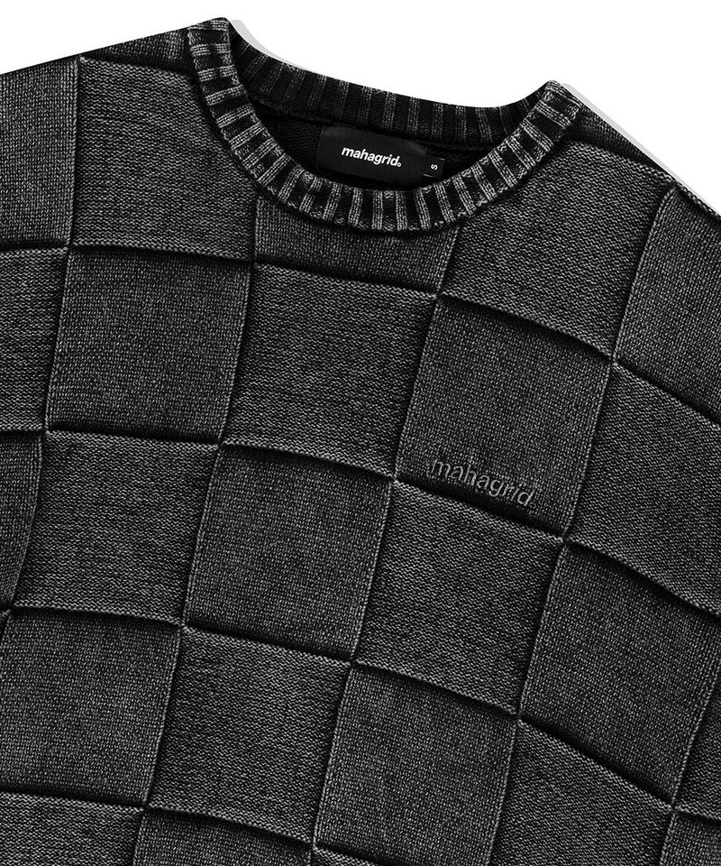 PIGMENT CHECKERBOARD KNIT SWEATER