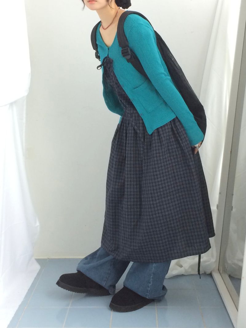 Vintage Mori Checkered Dress
