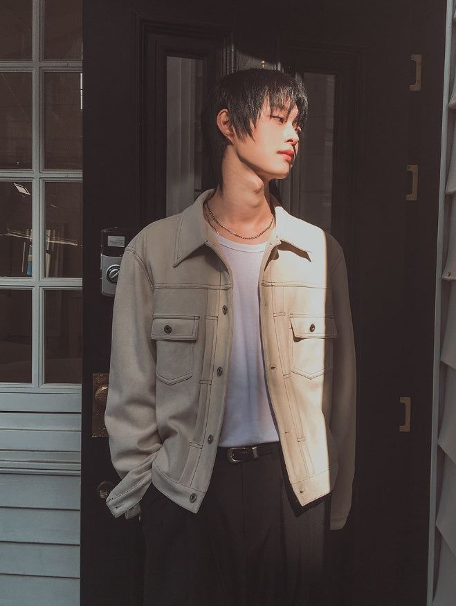 Brook Suede Trucker Jacket