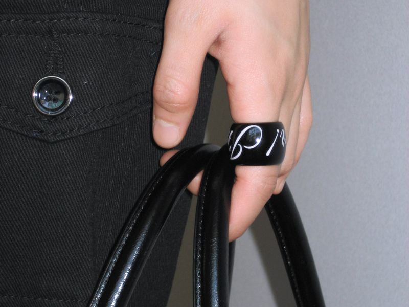 [Formica] Spell ring (Black pink)