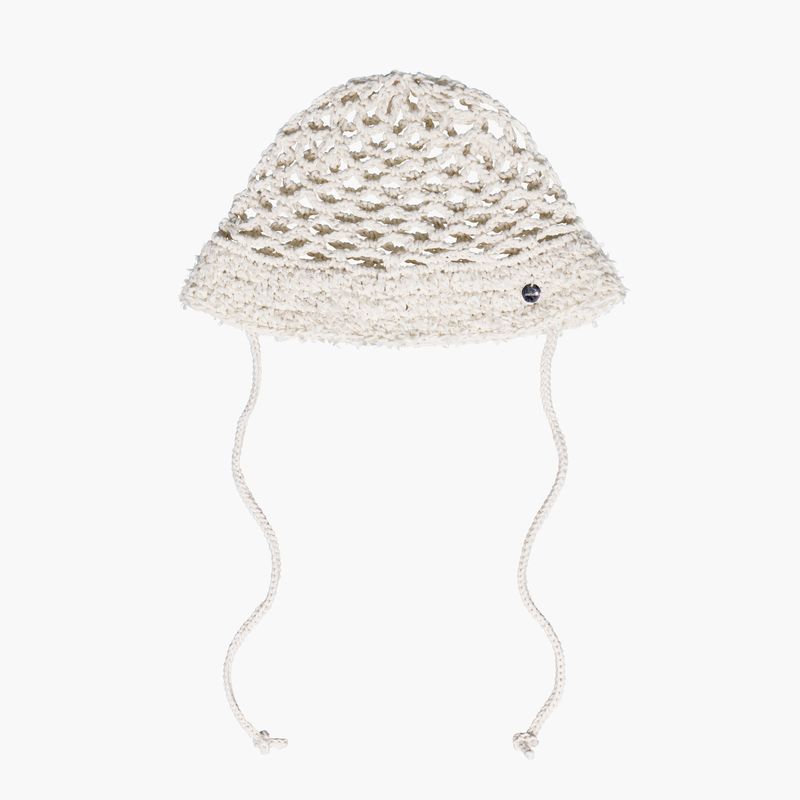 Net String Bucket Hat - Ivory