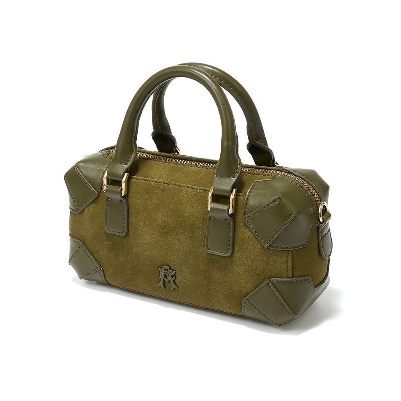 Mini “DOLAT-ABAD” Suede Bowling Bag