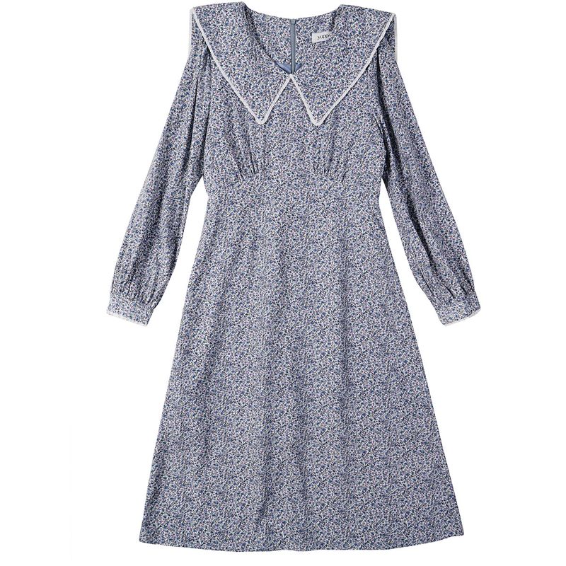 ビッグカラーワンピース / BIG COLLAR ONEPIECE_SKY BLUE