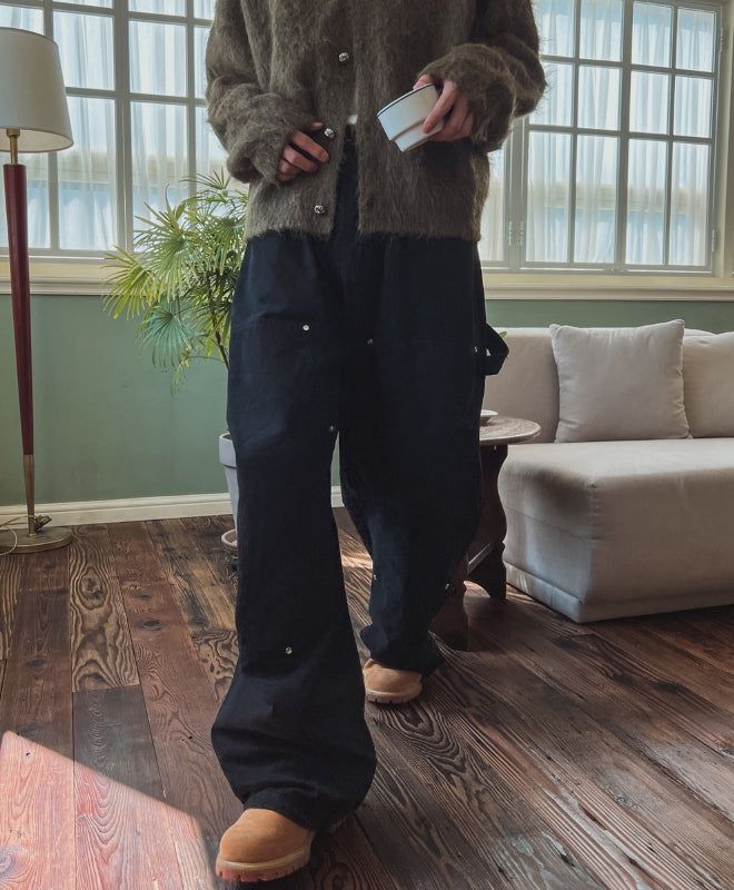 Lighton Washed Double Knee Pants