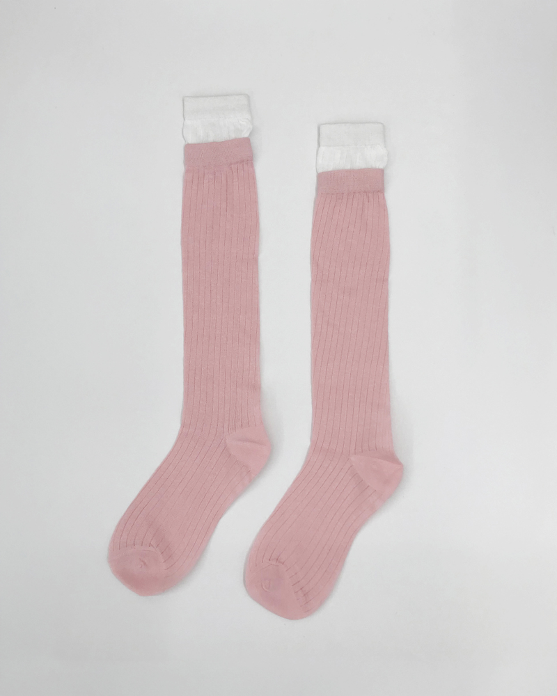 デュリム レイヤード ニーソックス (3color)