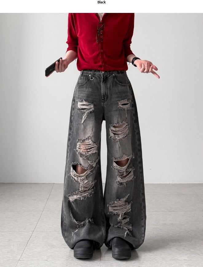 YOURNUS（ユアナス）の「Lazy Dis Wide Denim（Pants）」