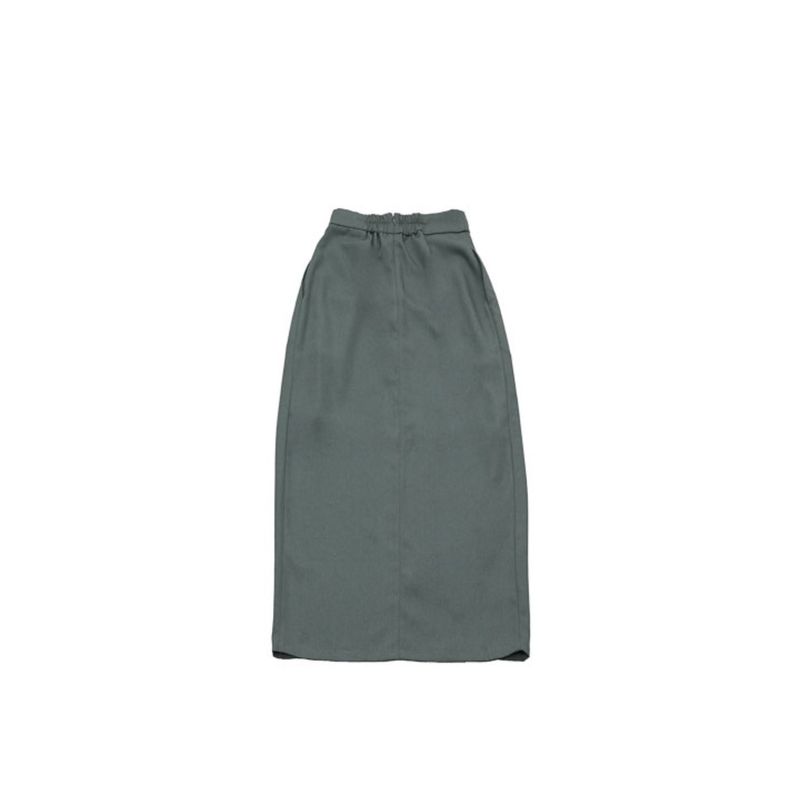layered slit skirt