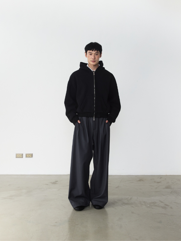 RB14 Cropped Boxy Hoodie Jacket