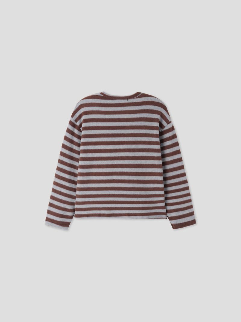 Fluff striped knitwear