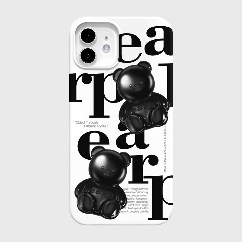 EARPEARP（アプアプ）の「BLACK COVY OBJECT-WHITE(HARD CASE)（Smartphone Accessories）」