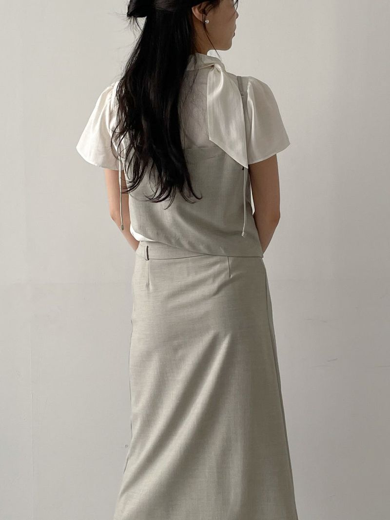 [SS] Bocashi Unbalanced Layered Bustier