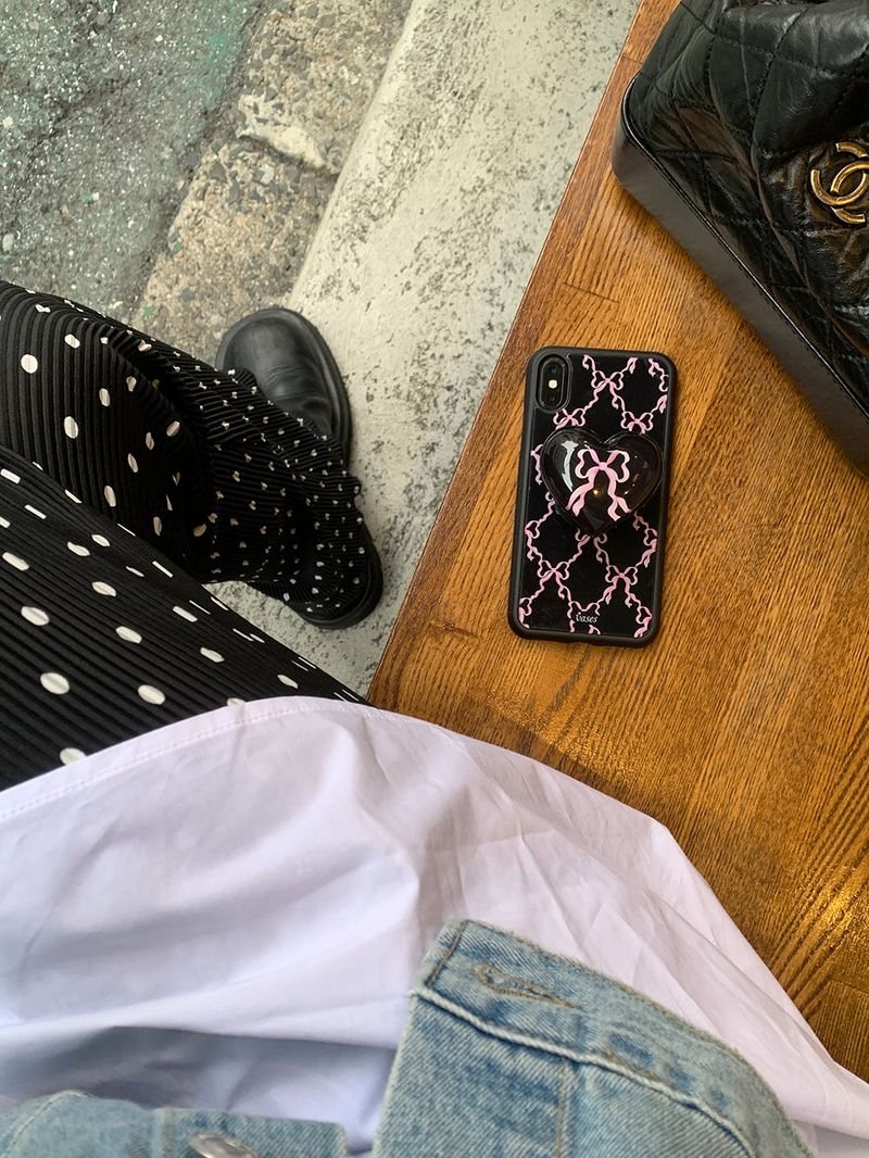 [MADE] Dot Pleated Long Bootcut Pants