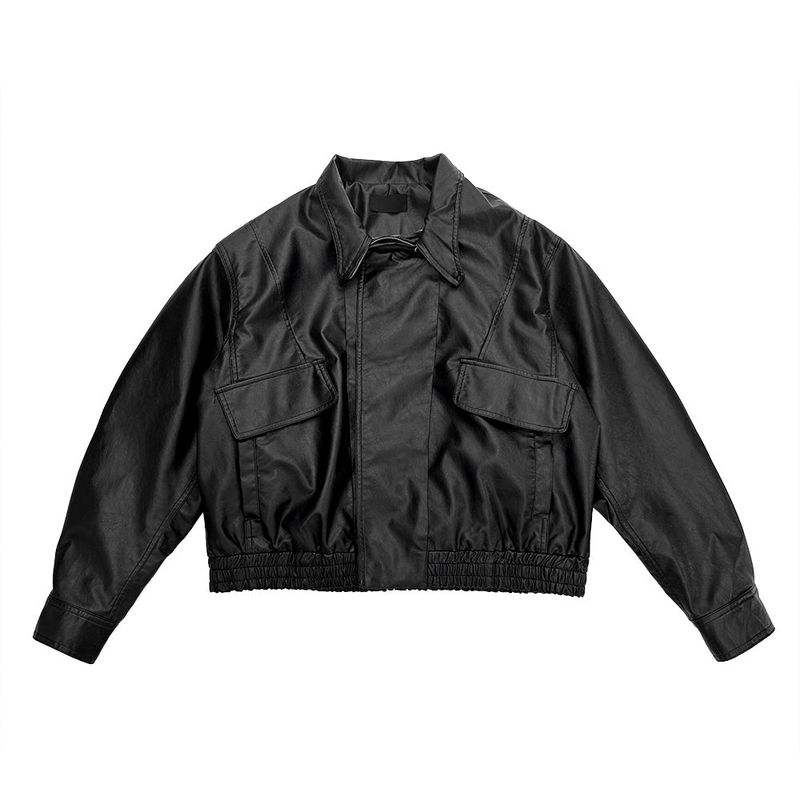 Fiora Crop Leather Jacket