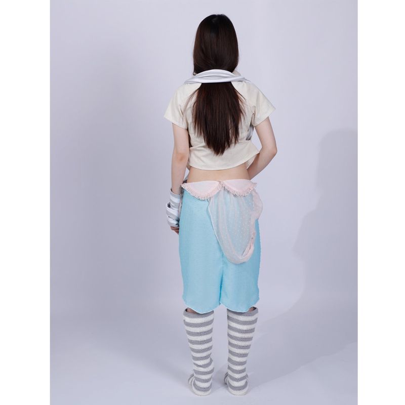 dot mesh skirt