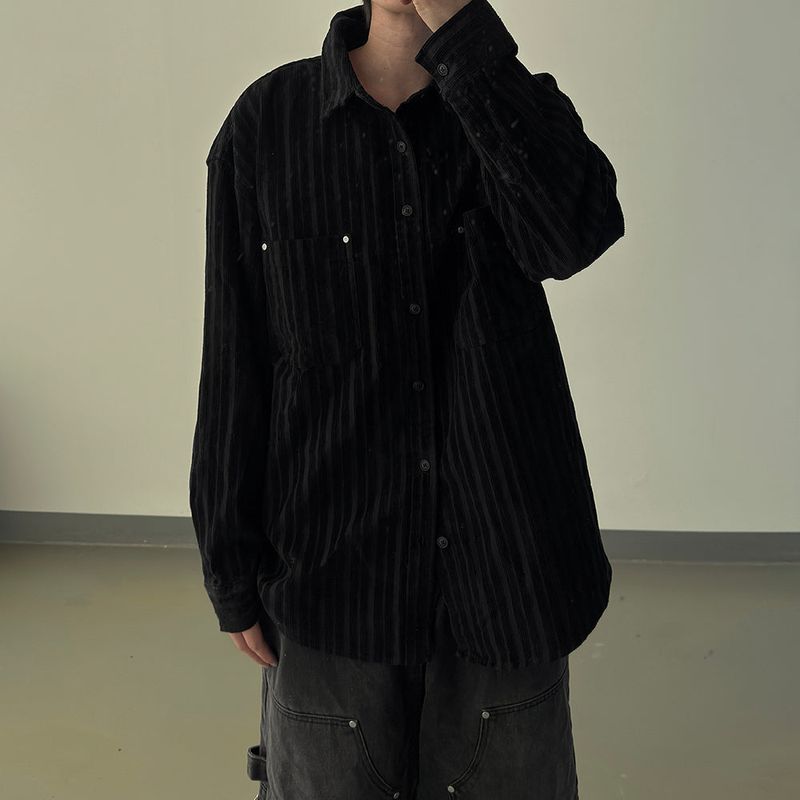 Berl heavy corduroy rivet shirt