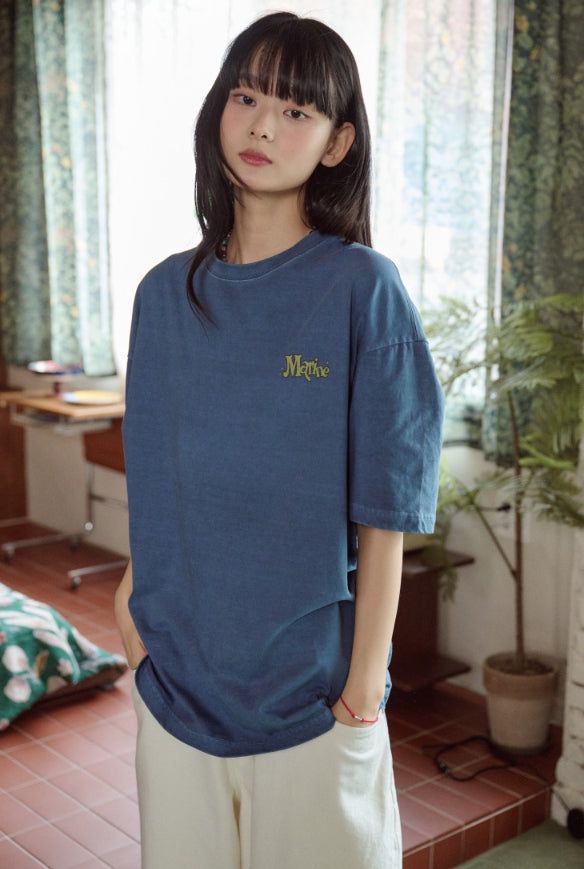CPGN studio（コンパーニョ）の「26SS★ ドルフィンハーツピグメント半袖Tシャツ（トップス）」